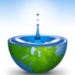 Water drop – Water drop background. Water of the World