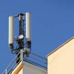 Antennas for mobile devices mounted on the building