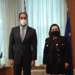 Συνάντηση της κα. Θυσιαδου με τον Υφυπ. Υποδομ. και Μεταφ. για το Υδατοδρρόμιο στο λιμάνι της Καβάλας.