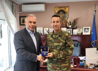Ο διοικητής της 20ης Τεθωρακισμένης Μεραρχίας επισκέφτηκε την Θάσο