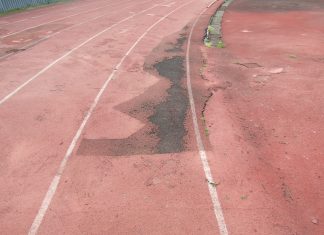 Το ταρτάν στο στάδιο «Ανθή Καραγιάννη» είναι ακατάλληλο για χρήση!