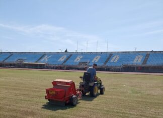 Γίνονται βελτιωτικές εργασίες στο στάδιο «Ανθή Καραγιάννη»