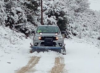 Στα λευκά «ντύθηκε» ο ορεινός όγκος του Δήμου Καβάλας