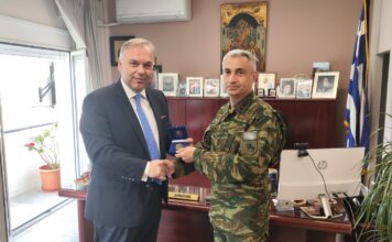 Ο διοικητής της 20ης Τεθωρακισμένης Μεραρχίας πήγε στην Θάσο